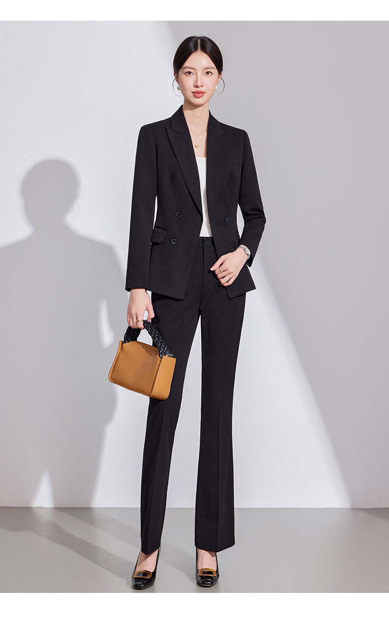 2025 Autumn and Winter Casual Fashion Suit Pants Business Wear Women's Cross-Border Export Pants Suit 6913