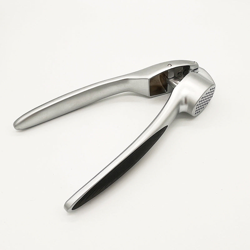 Manual Stainless Steel Zinc Alloy Garlic Press Household Kitchen Multi-Functional Garlic Press Thickeneded Clip and Pinch Garlic Press