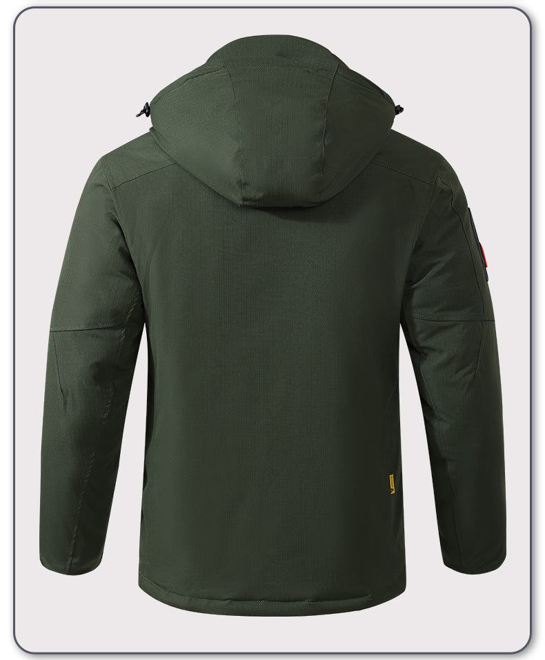 Upgraded Graphene Camouflage Cotton Coat, Thickeneded Cold-Proof and Waterproof Cotton Coat, Anti-Scratch and Wear-Resistant Cotton Jacket, Cold Storage Warm Cotton Coat