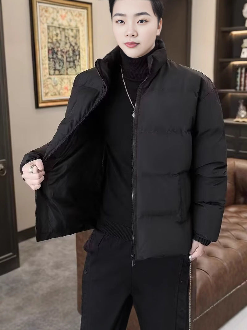 Winter Youth Stylish Cotton Jacket for Boys, Thickened Warm Padded Sports Casual Coat, Thickened Cold-Proof