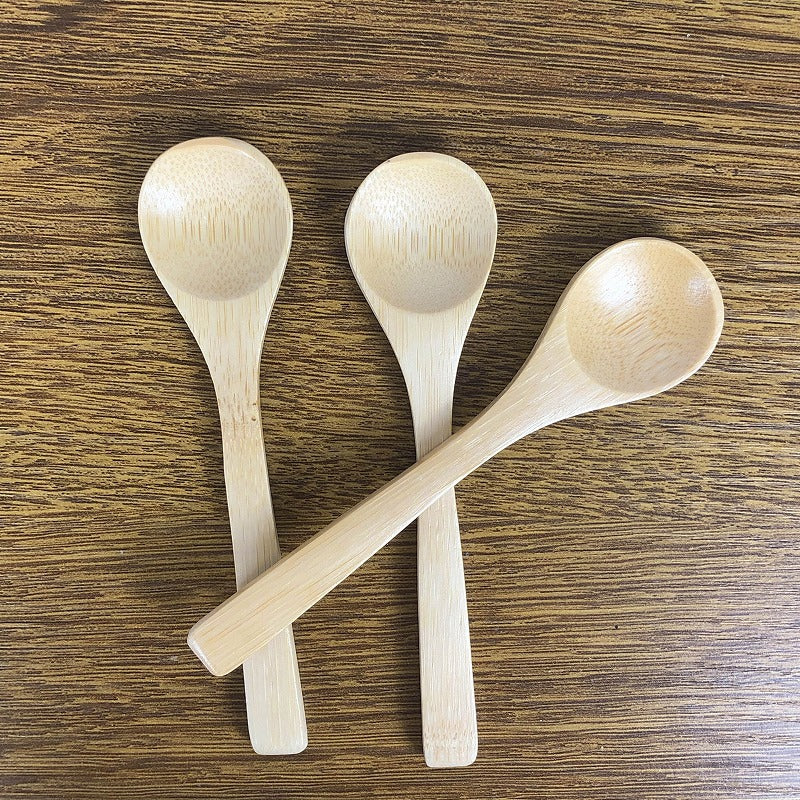 Bamboo Wooden Spoon with High Aesthetic Value, Small Honey Spoon, Jam Spoon, Kitchen Cooking Spoon, Long-Handled Bamboo Spoon, Can Be Engraved with Logo