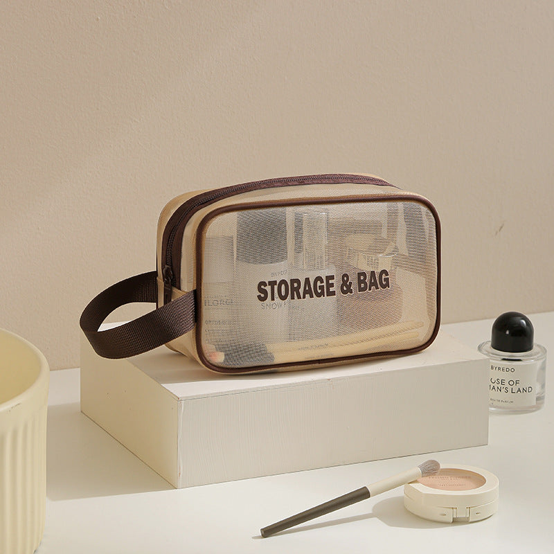 Bath Bag, Satchel Basket, Toiletry Bag, Men's Toothbrush Supplies, Mesh Bath Bag, Travel Swimming Storage, Waterproof