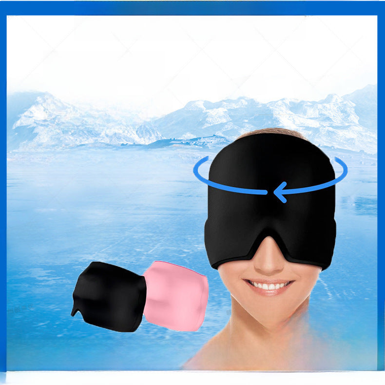 Amazon facial cold compress headgear gel Ice compress headgear Ice Cap solid gel headgear Ice Cap