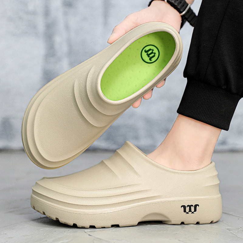 Cross-border chef shoes men and women non-slip waterproof kitchen special oil-proof shoes wear-resistant hotel food factory hospital work shoes