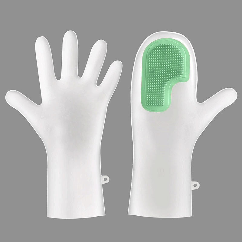 New multifunctional magic brush housework dishwashing gloves kitchen cleaning brush bowl waterproof durable waterproof non-slip wholesale