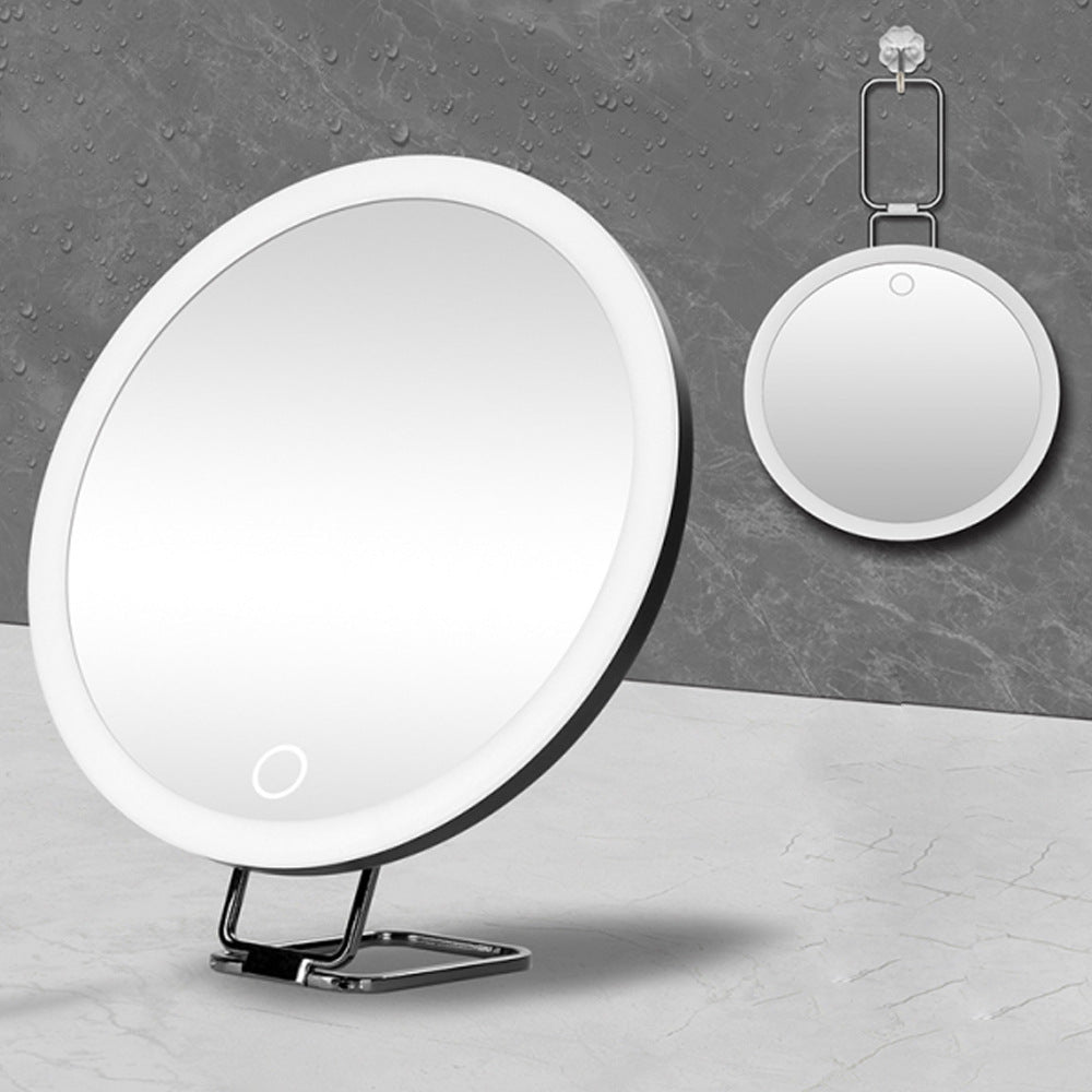 6 inches 10 times 20 times 30 times rechargeable led with light amplification suction cup punch-free easy to install makeup mirror