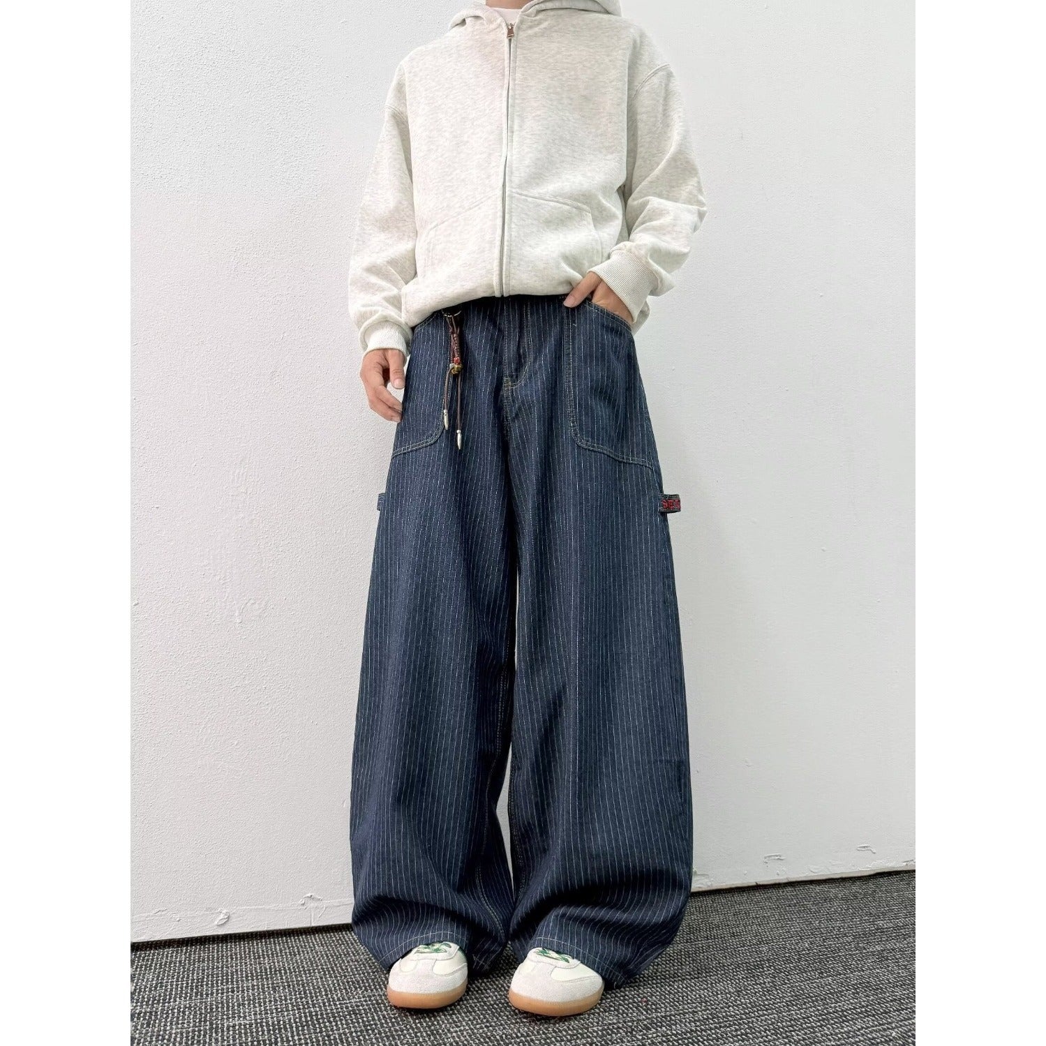 New Trendy Simple Versatile Popular Artistic New Casual Jeans Stylish Lazy Harajuku Japanese Style