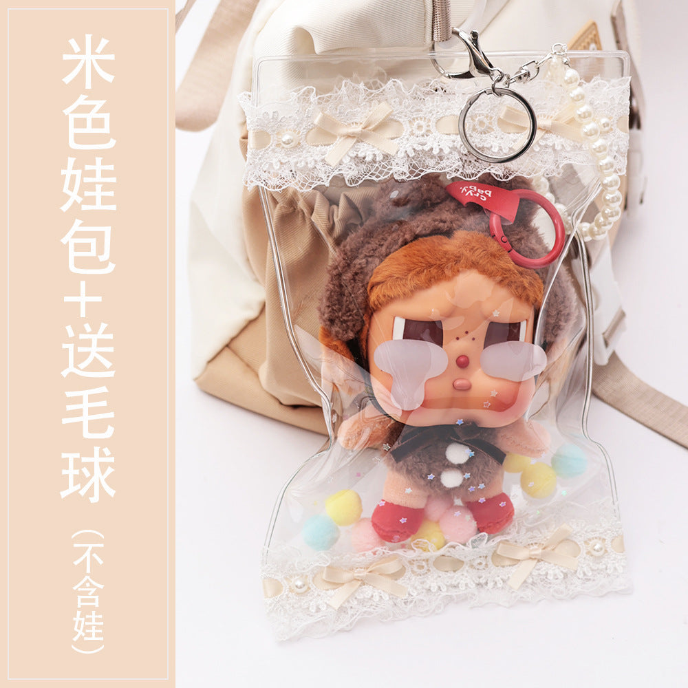 Transparent Trendy Storage Bag, Cute Lina Belle, High-Looking Dust Bag, Baby Bag Protective Cover, Sweet and Versatile Pain Bag