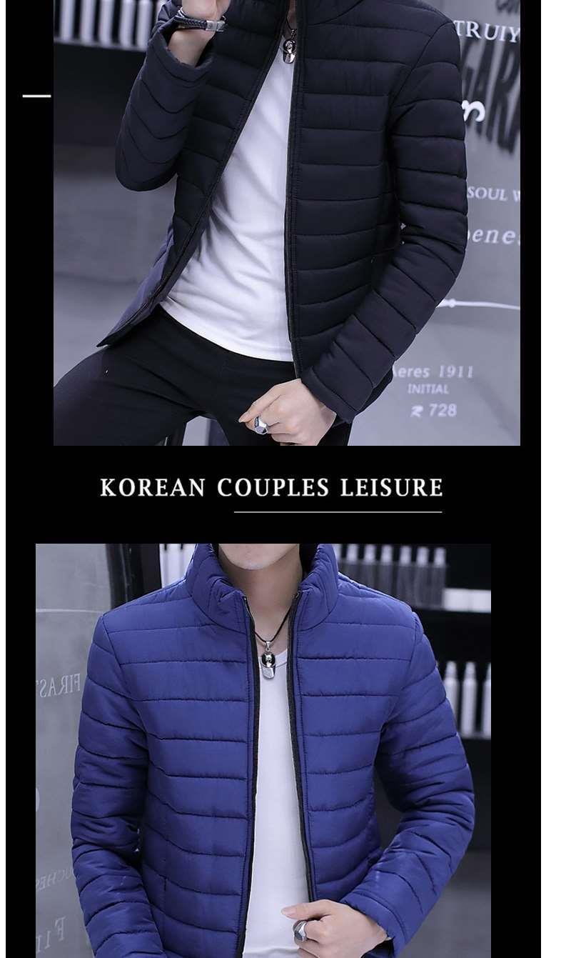 2024 cotton-padded coat men's winter short hooded cotton-padded jacket men's bread clothing loose casual coat men's thin cotton-padded jacket
