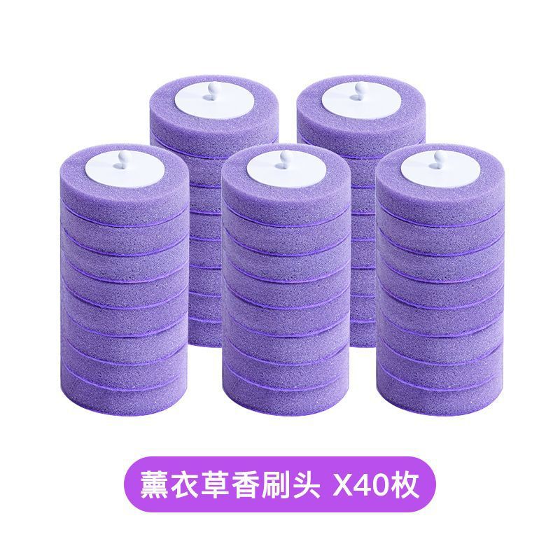 Cream style disposable toilet brush suit disposable disposable replacement brush head toilet cleaning brush decontamination household toilet brush