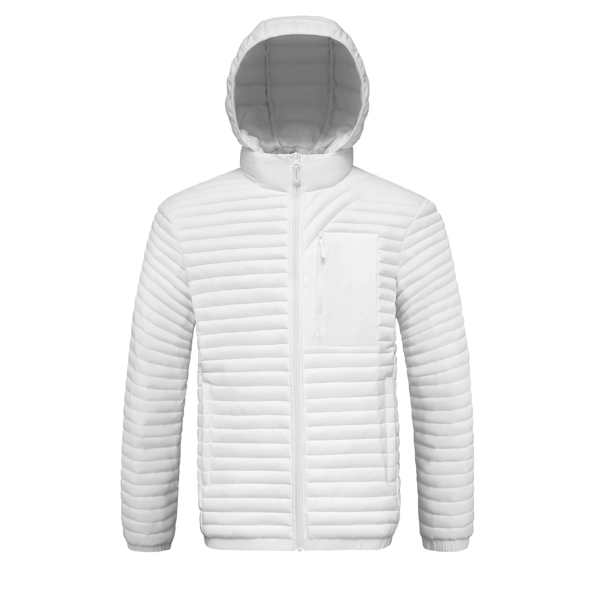 Cross-Border Men's Cotton Jacket 2025 Autumn and Winter Graphene Detachable Hood Amazon Wish Ribbed Cotton Coat Thickened