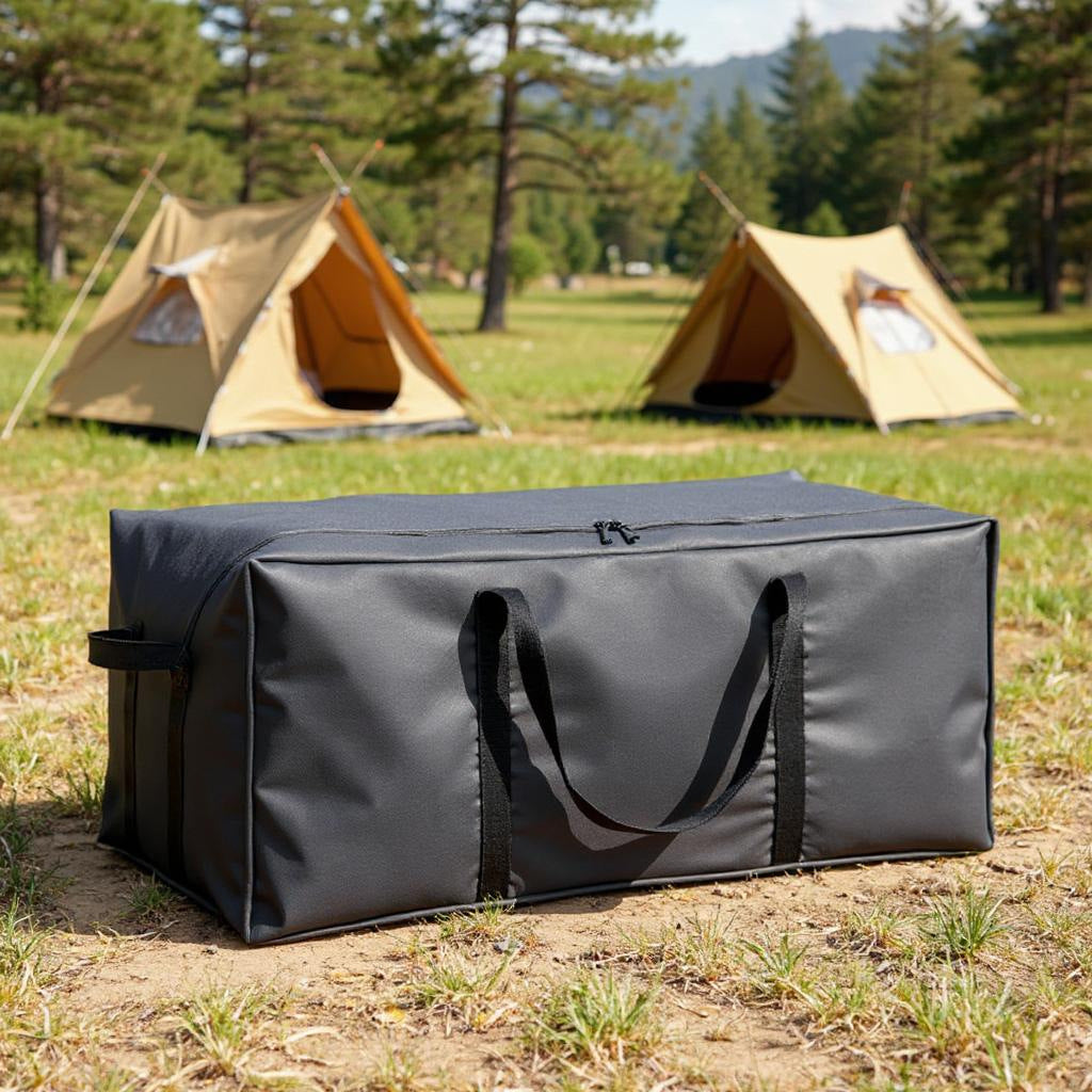 Large-Capacity Outdoor Equipment Storage Bag Camping Picnic Supplies Table and Chairs Barbecue Grill Canopy Waterproof Backpack Storage Box
