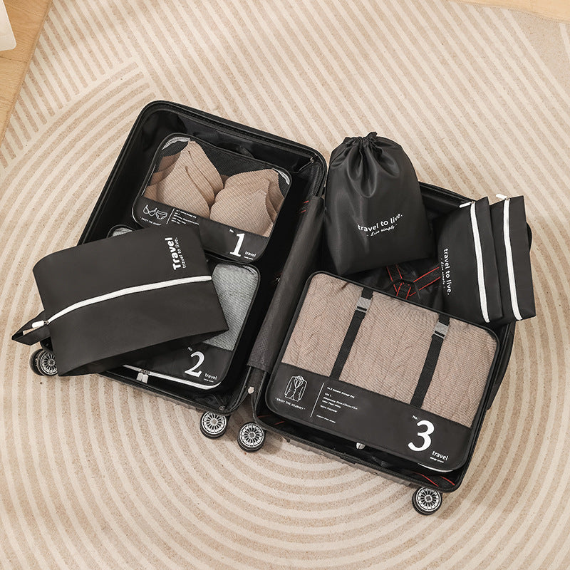 Travel Storage Bag Seven-Piece Suitcase Clothing Sorting Bag Clothing Partition Portable Storage Set