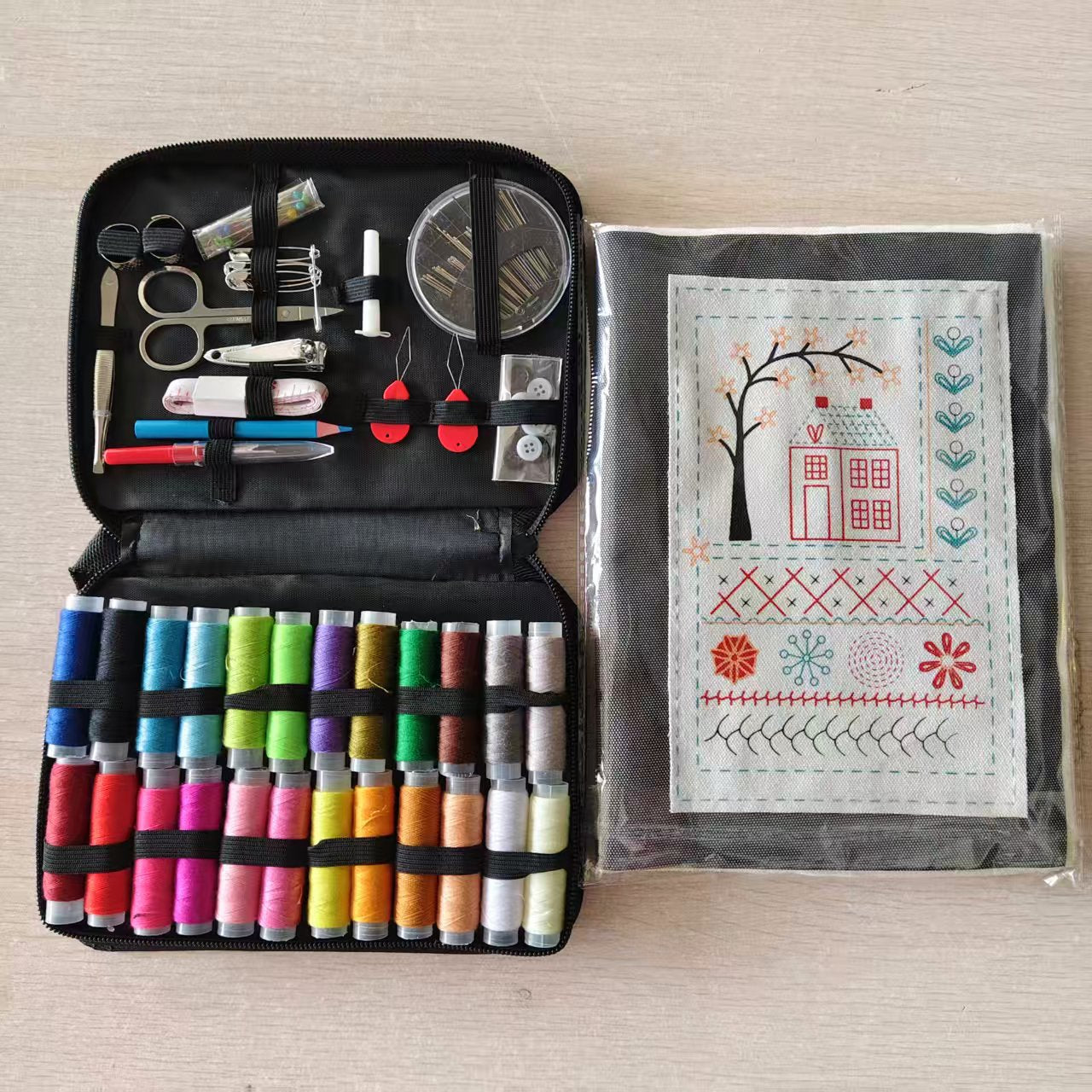 Cross-Border Hot-Selling Household Portable Sewing Kit, Daily Sewing Tools Multi-Piece Set, Handmade Sewing Kit