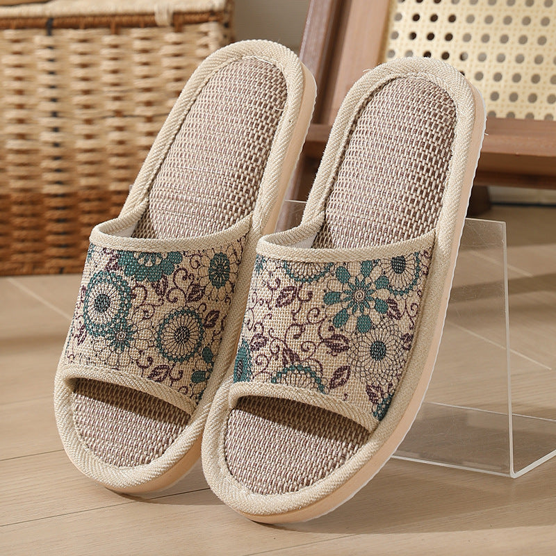 B&B Slippers Linen Hotel Disposable Slippers Beauty Salon Home Couple Men's Thickened Non-Slip Wholesale
