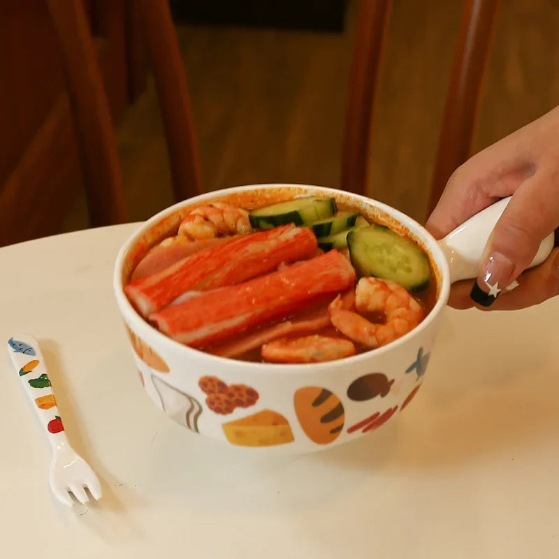 Household Portion-Controlled Food Serving Dishes for Adults, Nutritious Bowls and Plates with Three or Four Compartments, Single-Serving Breakfast Plates