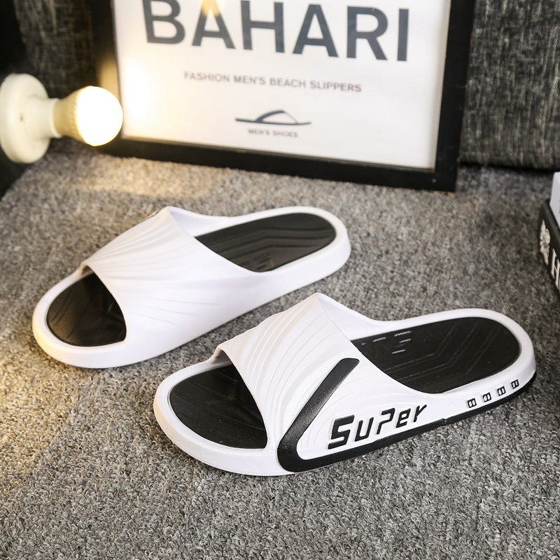 Men's Outdoor Slippers for Summer, Men's Beach Flip-Flops, Couple's Home Non-Slip Sandals, Men's Non-Slip and Wear-Resistant Slippers