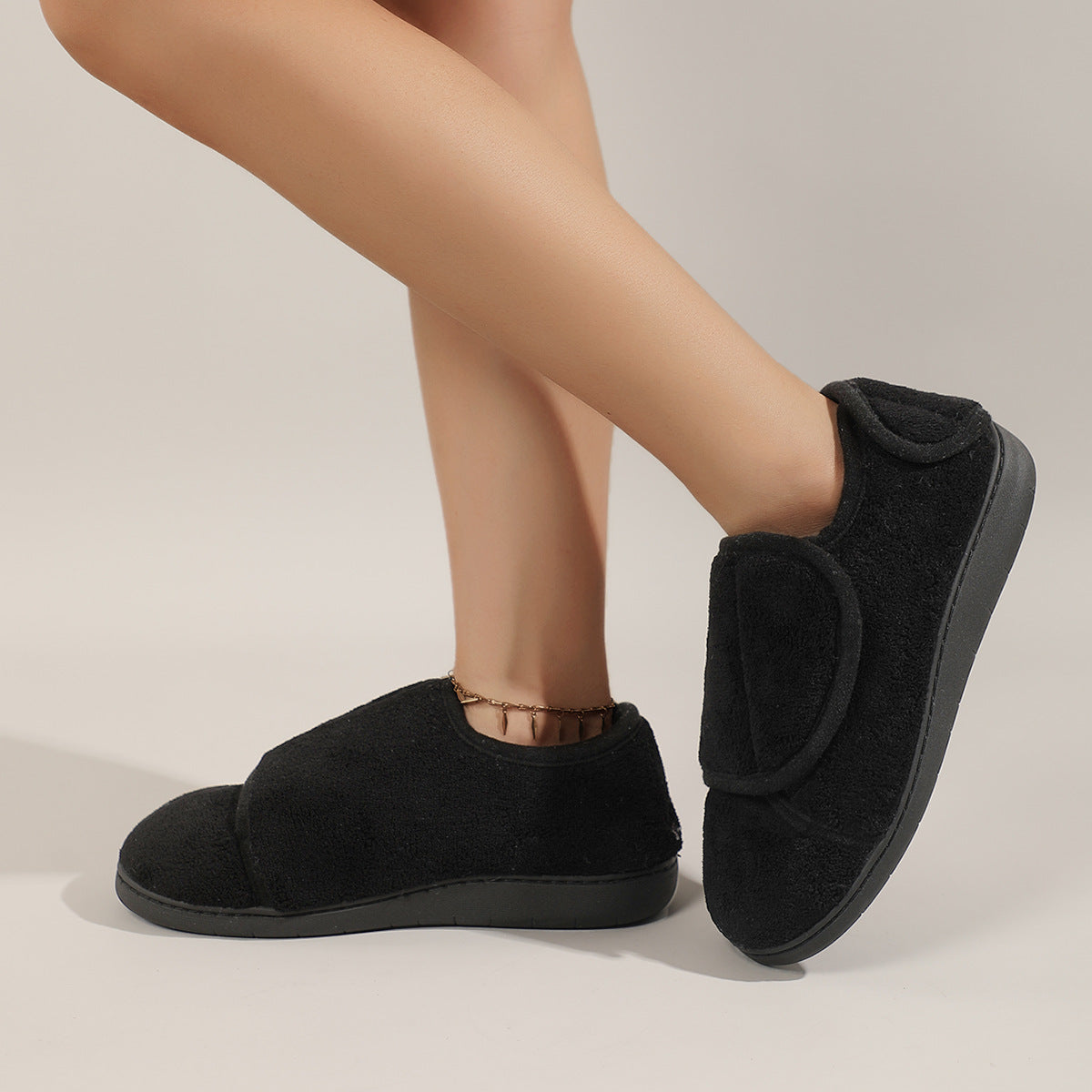 Widening and Adjustable High Instep, Obesity, Swollen Wide Foot, Parents Rehabilitation Cotton Cloth Shoes for Middle-aged and Elderly plus size After Surgery