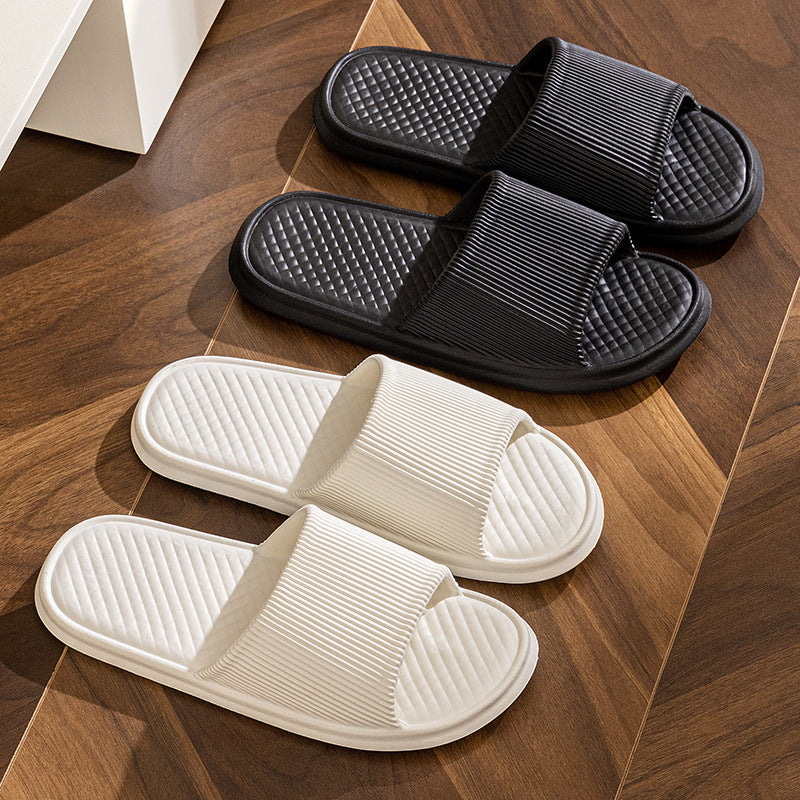 Slip Slippers Women's Summer Household Non-slip Bathroom Bathing Couple's Thick-soled Household Men's Summer Simple Sandals