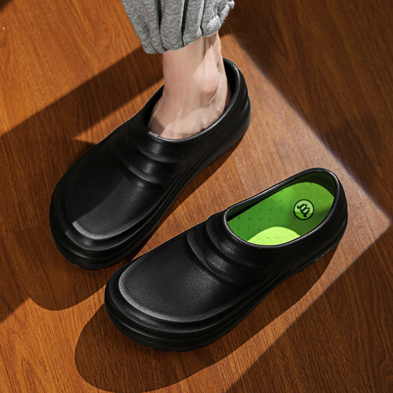 Cross-border chef shoes men and women non-slip waterproof kitchen special oil-proof shoes wear-resistant hotel food factory hospital work shoes