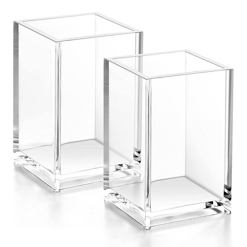 Acrylic Pen Holder Storage Box College Student Desktop Decoration Office High-Looking Large-Capacity Transparent Storage Box