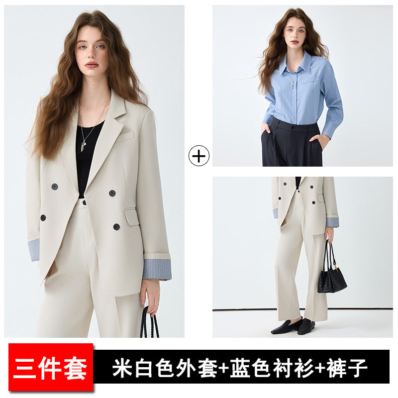 Cross-Border 2025 Blazer for Women Korean Drama Heroine Outfit Professional Formal Suit Casual Black High-End Commuting