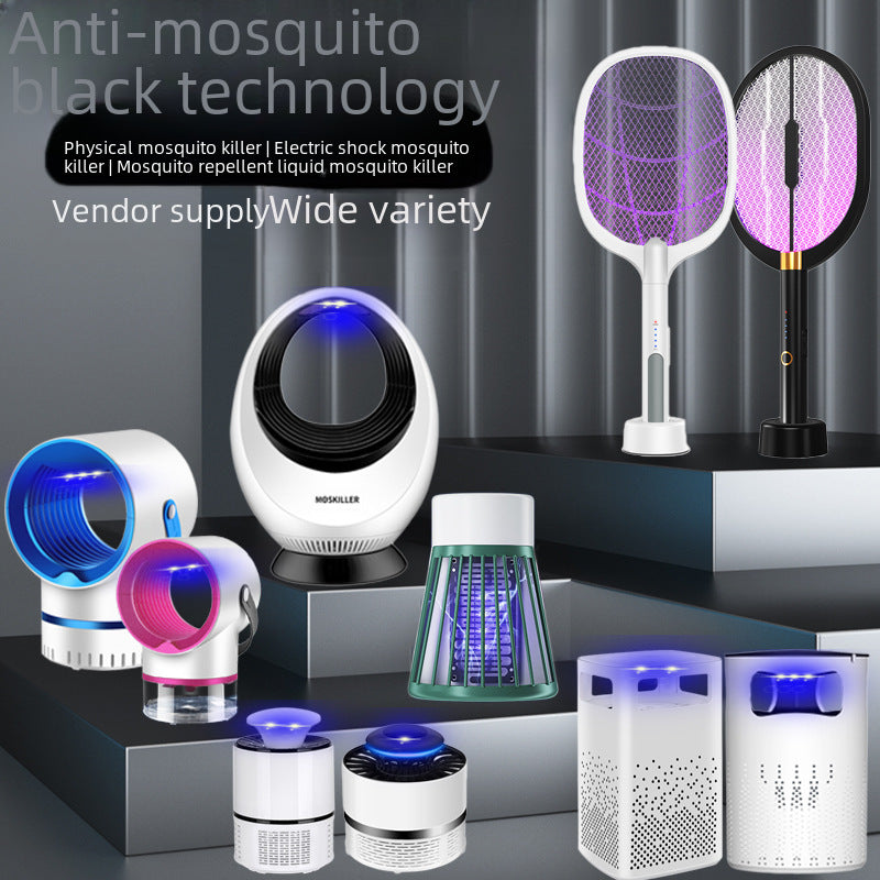 Factory wholesale new photocatalyst mosquito killer household mosquito killer electric mosquito swatter fly swatter two-in-one cross-border