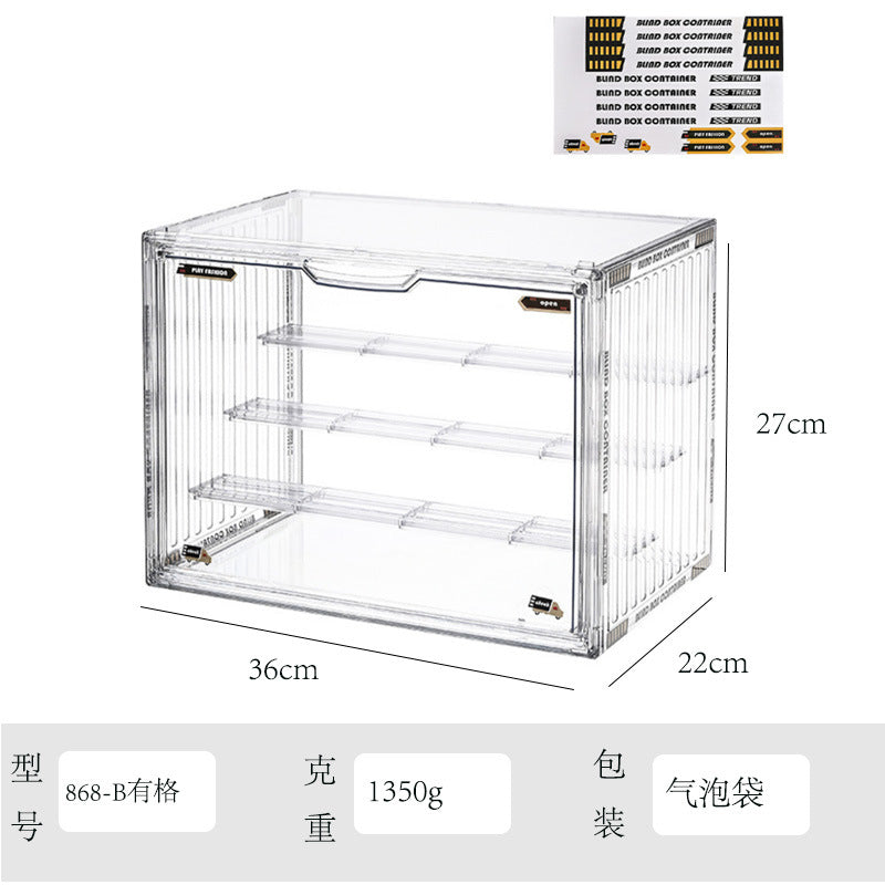 Blind Box Storage Display Stand Desktop Transparent Dustproof Acrylic Lego Bubble Mate Storage Cabinet Hand Display Box