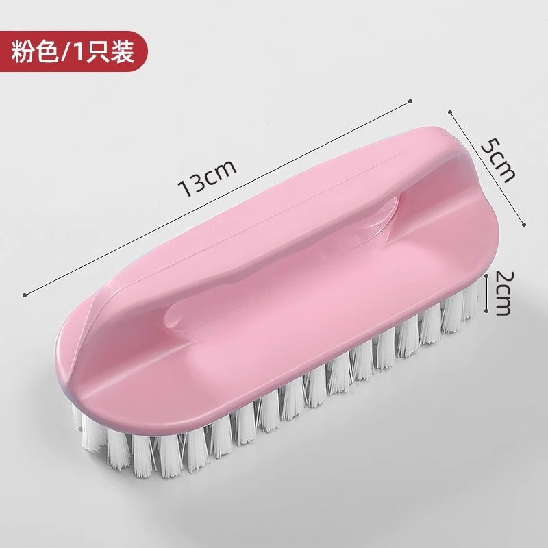 Plastic Brush with Hard Bristles, Thickened and Reinforced Handle, Multifunctional Laundry and Shoe Cleaning Brush, Non-Slip Cleaning Brush for Sneakers and White Shoes