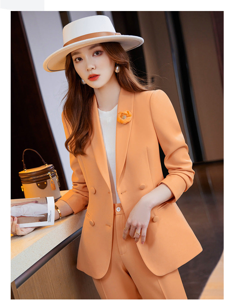Cross-border spring business attire professional suit women's hotel front desk work clothes women's formal attire beautician work clothes