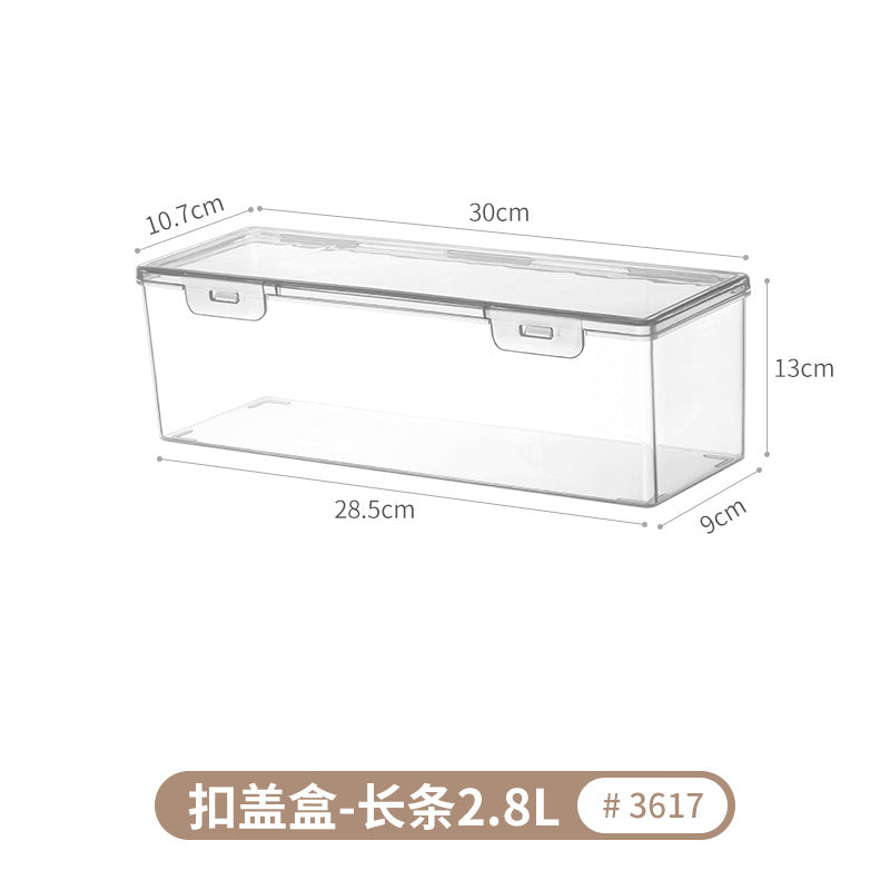 [Special Offer] Transparent Storage Box Flip-Top Organizer Multi-Purpose Square Storage Box Miscellaneous Box 20 Sizes