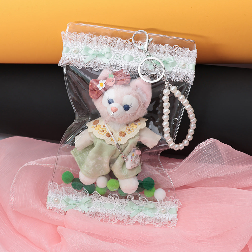 Transparent Trendy Storage Bag, Cute Lina Belle, High-Looking Dust Bag, Baby Bag Protective Cover, Sweet and Versatile Pain Bag