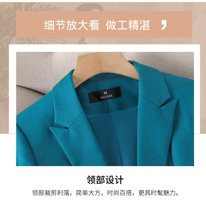 Amazon European and American Cross-Border Popular Commuter Foreign Trade Women's Blazer Professional Pants Dress Two-Piece Suit