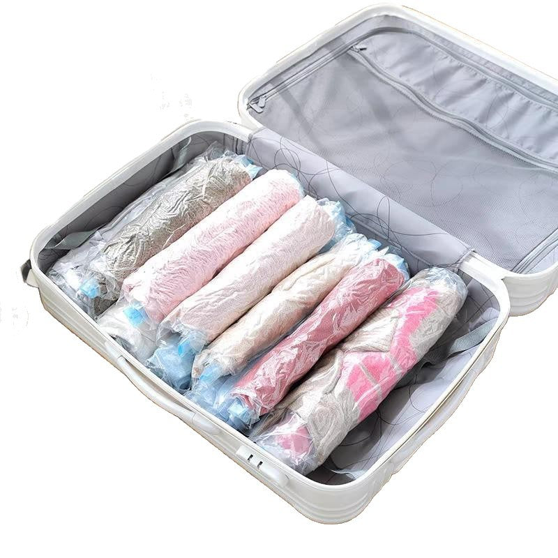 Hand-Rolled Vacuum Compression Bag, Clothes Quilt Storage Bag, Sealed Bag Artifact, Business Trip, No Air Extraction, Home Travel