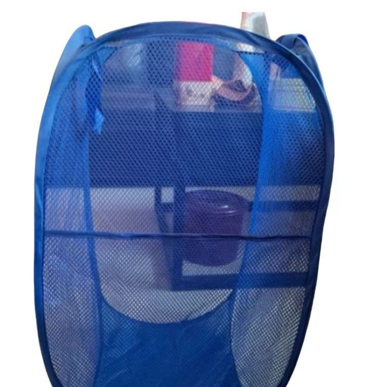 Dirty Clothes Basket, Foldable Large-Capacity Household Mesh Laundry Basket, Bathroom Storage Basket for Dirty Clothes