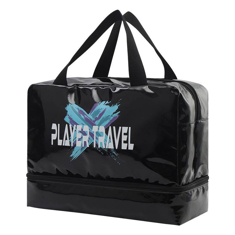 Cross-Border Swimming Bag, Portable Wet and Dry Separation Waterproof Toiletry Bag, Portable Double-Layer Beach Bag, Outdoor Travel Storage Bag