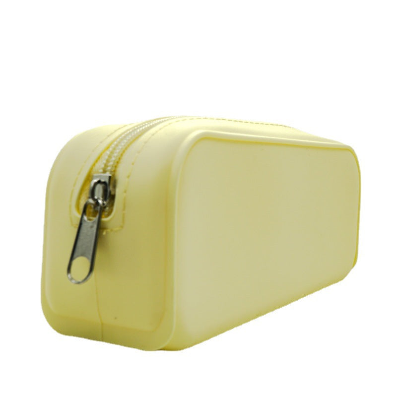 Silicone Pencil Case, Multi-Functional Storage Bag, Stationery Bag for Primary and Secondary School Students, Simple Digital Cosmetic Bag, Silicone Cosmetic Bag
