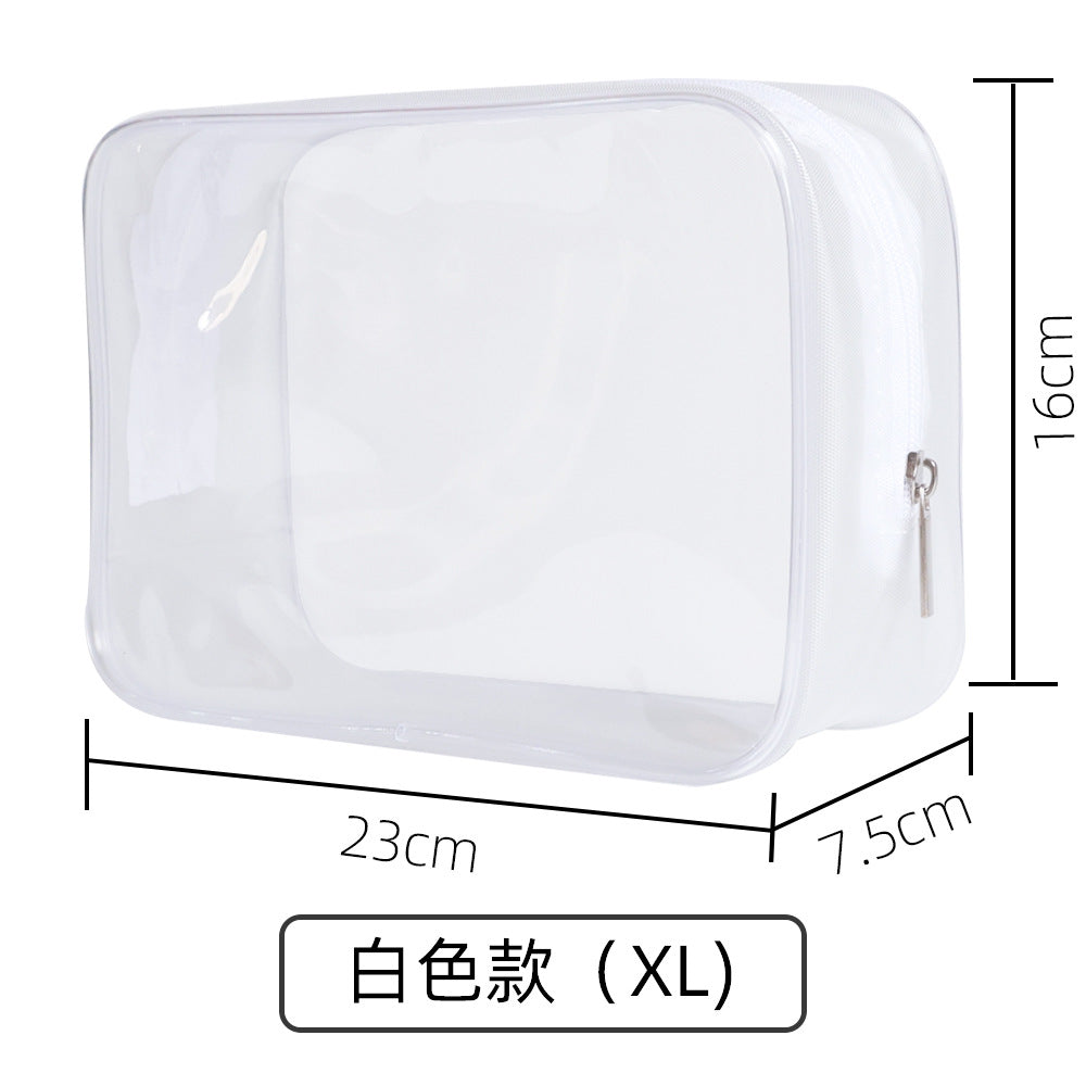 Pvc Toiletry Bag Transparent Cosmetic Bag Portable Storage Bag Large Capacity Travel Toiletry Bag High-End Waterproof