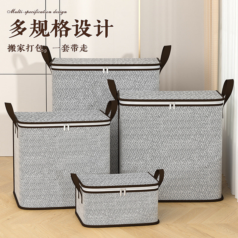 Large-Capacity Moving Packing Bag for Clothes, Cotton Quilt, Luggage Storage Bag, Snakeskin Woven Clothing Storage Bag