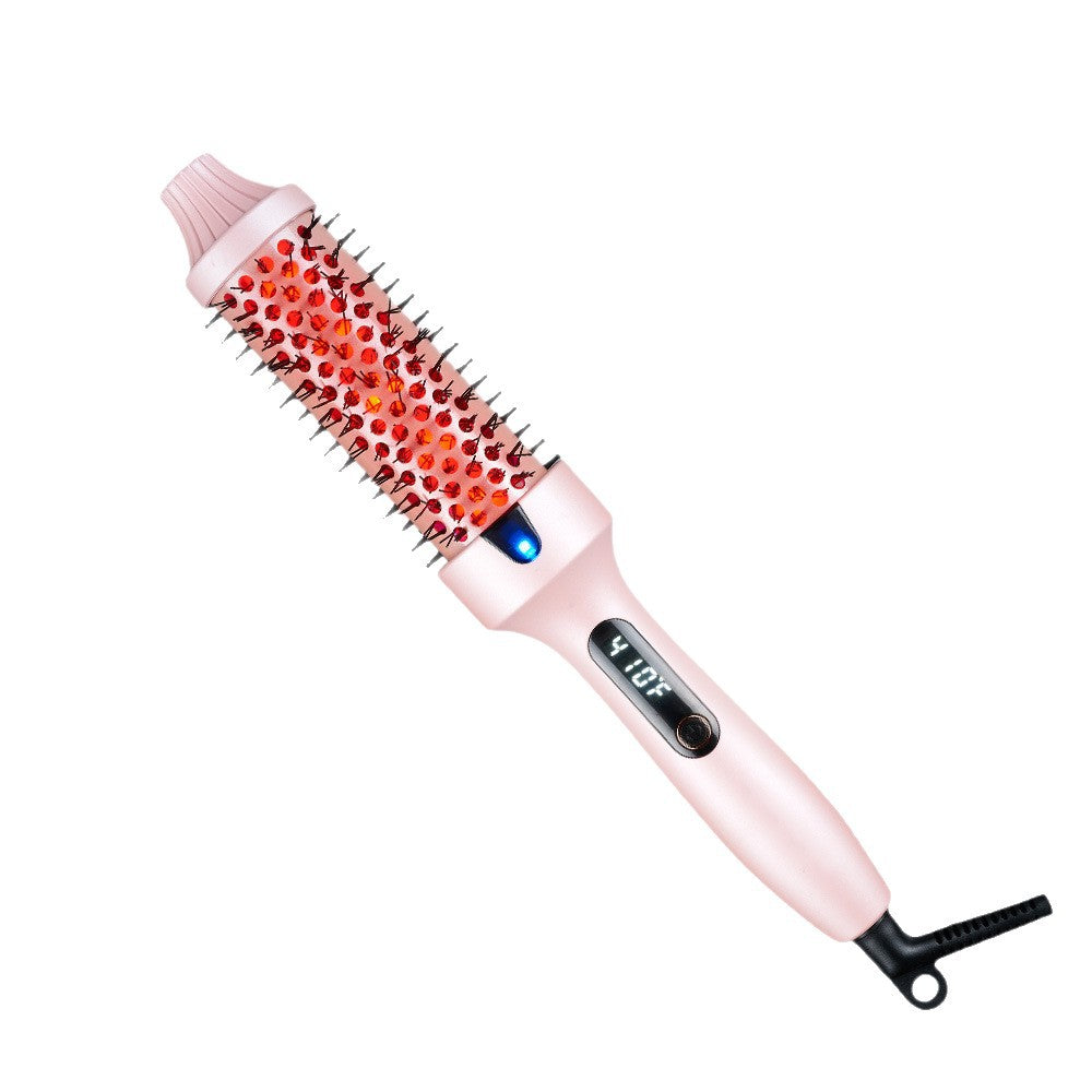Patented Cross-Border Popular Infrared Curling Comb Straightening Comb Curling Iron Internet Celebrity Short Hair Home Electric Curling Wand