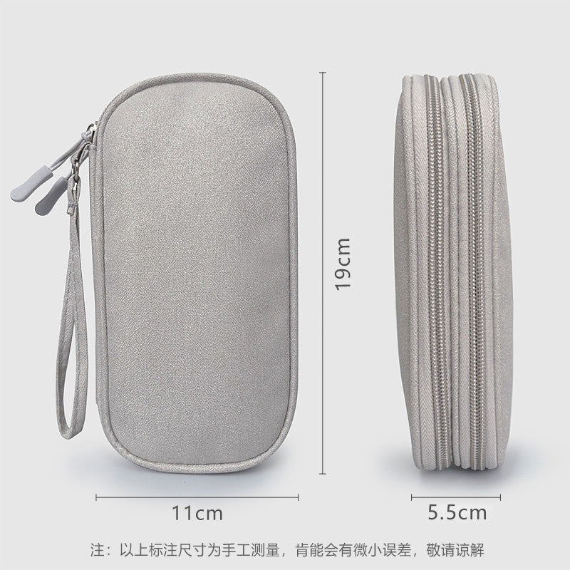 Portable Power Bank Data Cable Storage Bag Mobile Power Supply Cloth Bag Hard Drive Mobile Phone Box Multi-Functional Protective Case