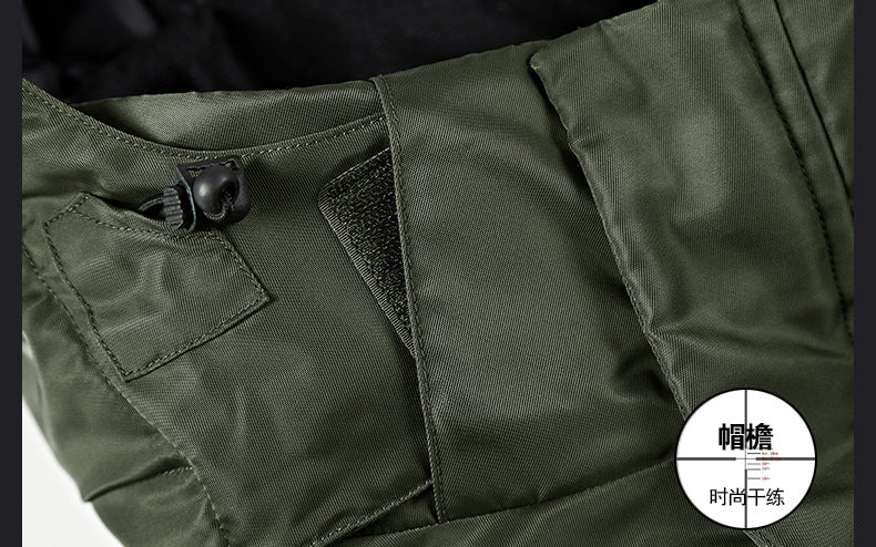 60601 winter pilot cotton-padded coat windproof waterproof loose jacket men's plus size jacket coat