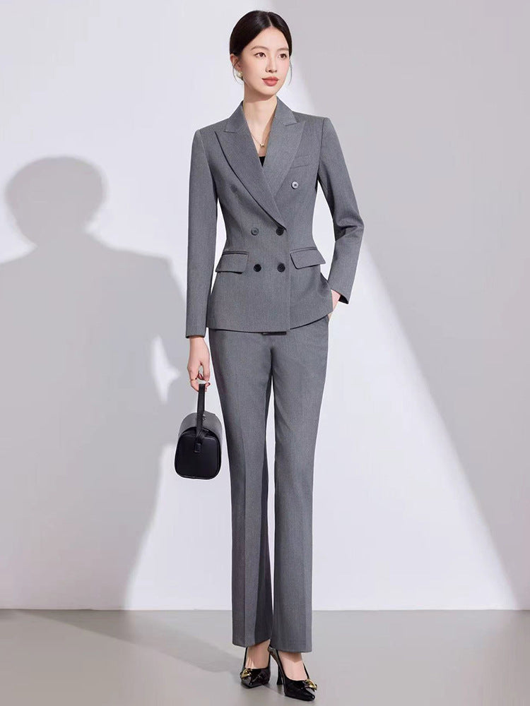 2025 Autumn and Winter Casual Fashion Suit Pants Business Wear Women's Cross-Border Export Pants Suit 6913