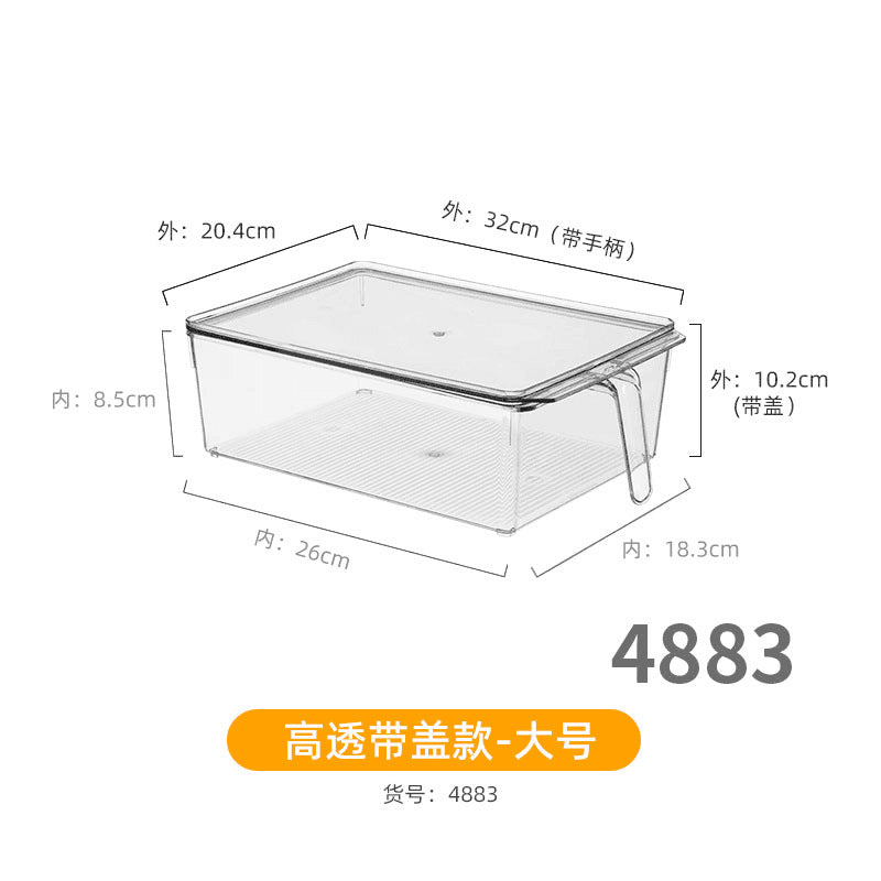 Storage box with lid storage box transparent acrylic kitchen cosmetics sundries station snacks toys clothes books