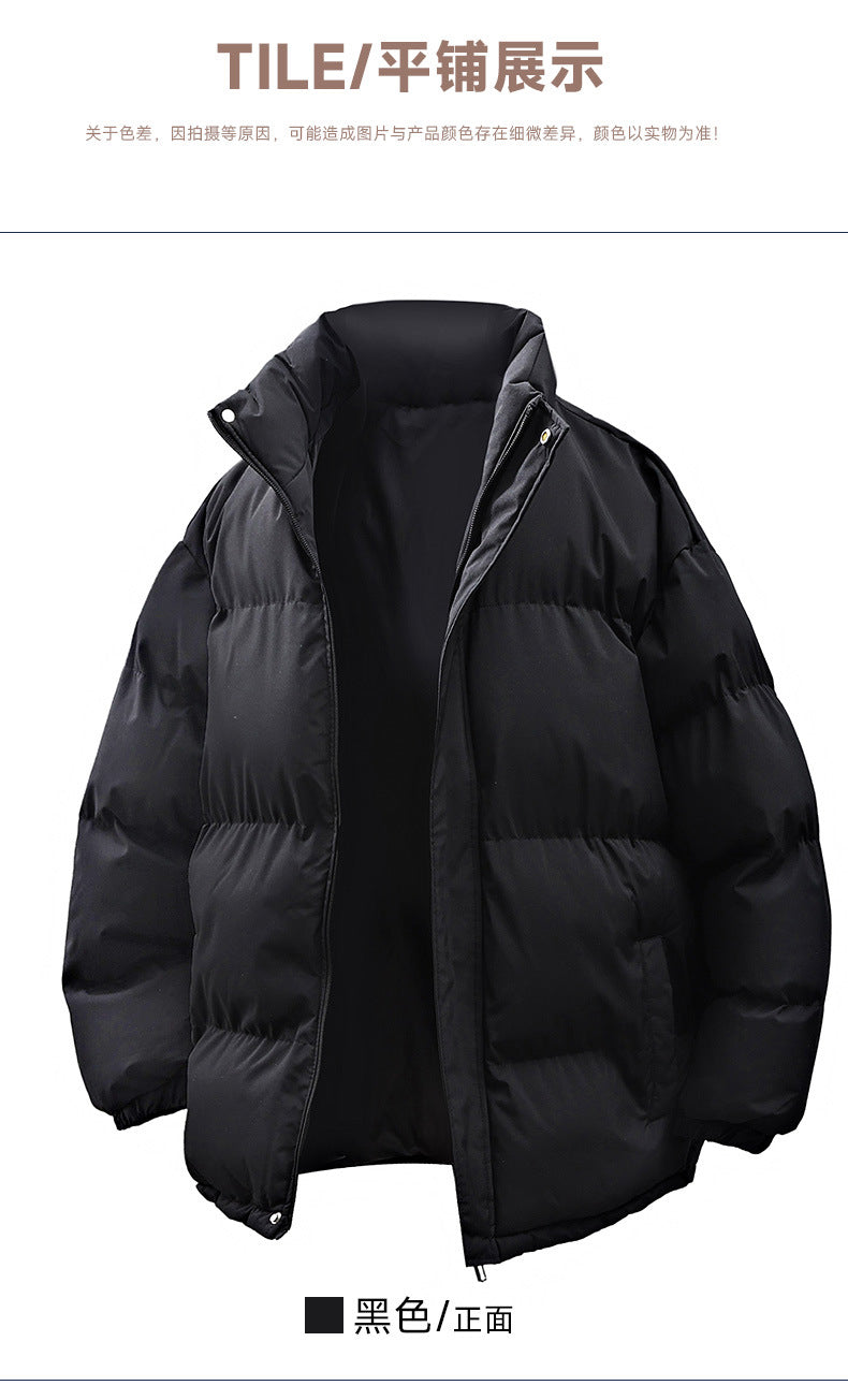Winter cotton-padded jacket coat American fashion brand couple's bread clothing casual all-match daily loose thickened