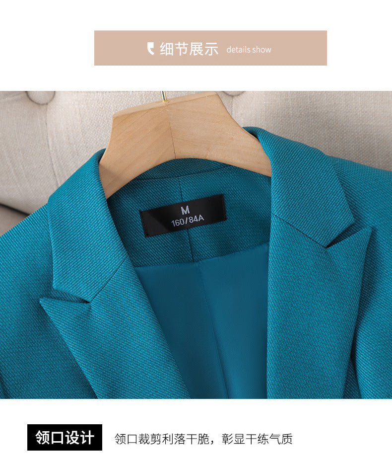 Amazon European and American Cross-Border Popular Commuter Foreign Trade Women's Blazer Professional Pants Dress Two-Piece Suit