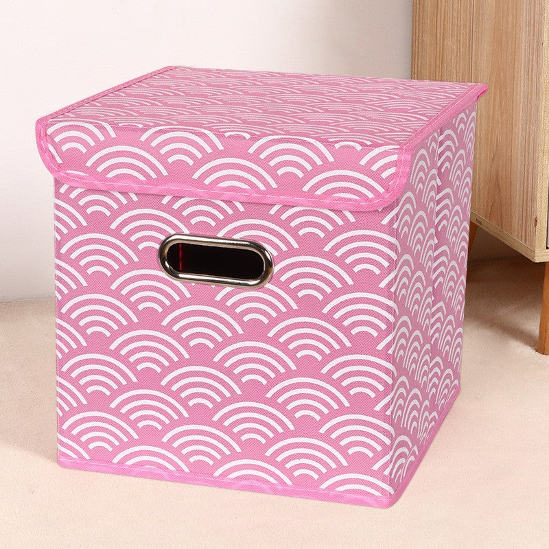 Amazon Lidless Storage Box Fabric Storage Box Foldable Large Drawer Storage Box Toy Storage Box