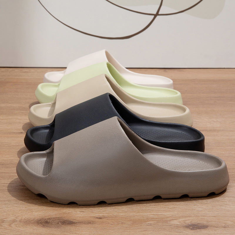 Cross-border Managed Coconut Slippers Men's Sports Outdoor Wear Home Shit Feeling Thick Bottom EVA Slippers Women's Foreign Trade