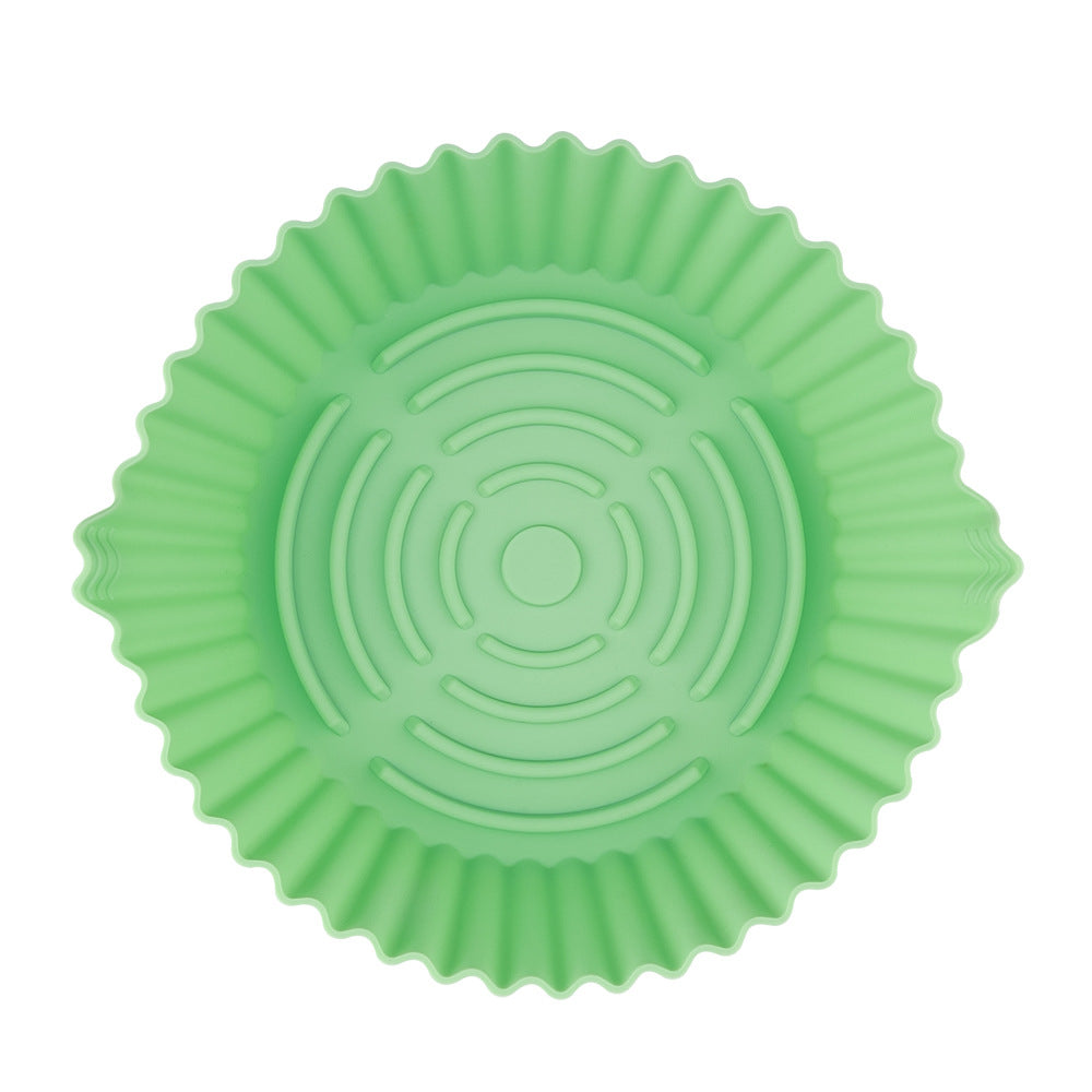 New Amazon Spot Air Fryer Easy to Clean Round Silicone Baking Pan Fryer Baking Pan Mat High Temperature Resistant Kitchenware