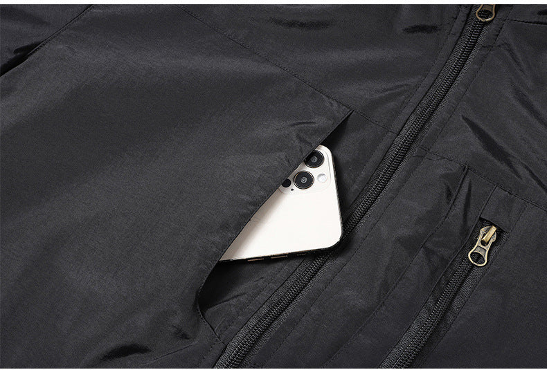 Cross-Border [M-8Xl] Cross-Border Large Size Men's Jacket Autumn and Winter New Casual Middle-Aged Men's Jacket Fleece-Lined